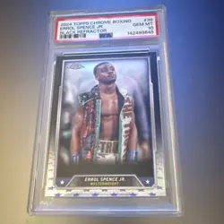 Topps 2024 Chrome Errol Spence Jr Black Refractor /10 #38 PSA 10 - Image 1