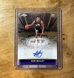 2025-26 Topps Chrome AUR Ace Bailey #TAUR2-AB Auto RC - Image 1
