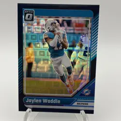 2024 Panini Donruss Optic - Jaylen Waddle #124 Black Pandora Prizm /25 🔥🔥 - Image 2
