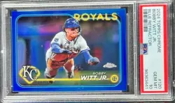 BOBBY WITT JR - 2024 Topps Chrome Blue Refractor /150 PSA 10 - LOW POP - Image 3