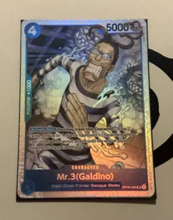 Bandai One Piece CCG Mr.3 (Galdino) OP16-056 Special Rare Foil Alt Art - Image 1