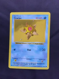 Pokemon Cards: Base Set Shadowless Common: Staryu 65/102 - Image 1