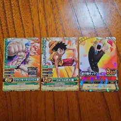 One Piece Berry Match Trading Card Set Franky Luffy Saji Series Collection - Image 1