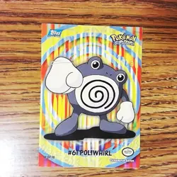 Animation Stick-On Puzzle Sticker #3 of 10 TOPPS Pokemon Card - Poliwhirl 61 - Image 1