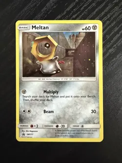 Pokemon Sun and Moon Meltan SM177 Holo Ultra Rare Black Star Promo Card - Image 1