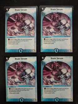 4x Cards Duel Masters DM-01 Base Set 27/110 Brain Serum Uncommon 2004 WotC Spell - Image 4