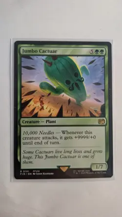MTG - Jumbo Cactuar - FIN - 191 - Rare - NM Condition - Image 1