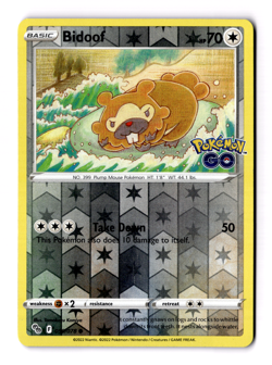 Bidoof 059/078 Pokemon GO Reverse Holo (NOT DITTO) - Image 1