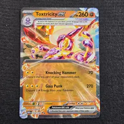 Pokemon Paradox Rift Toxtricity ex Double Rare 100 Near Mint - Image 1