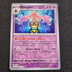 Pokemon Paradox Rift Gourgeist 078 Reverse Holo Near Mint - Image 1