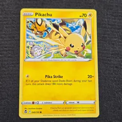 Pokemon Silver Tempest Pikachu Common 049 Lightly Played - Image 1