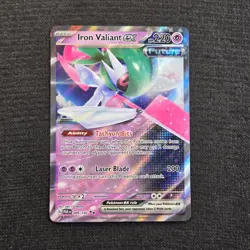 Pokemon Paradox Rift Iron Valiant ex Double Rare 089 Near Mint - Image 1