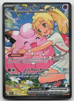 Lillie's Clefairy ex 280/217 Ascended Heroes Pokemon Holo NM - Image 1