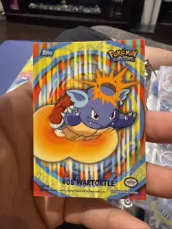 2000 Topps Pokemon TV Wartortle #08 Stick-Ons Sticker 1 of 10 Nm - Image 1