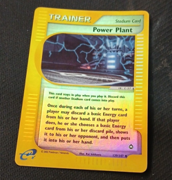 Pokemon TCG Power Plant 139/147 Aquapolis Reverse Holo Trainer Stadium 2002 - Image 1