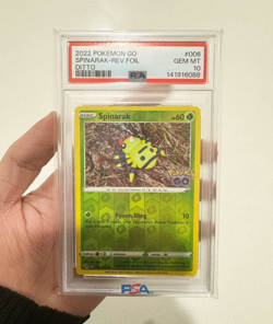 2022 Pokemon Go Spinarak Reverse Foil - Ditto #053 - PSA 10 - Image 1