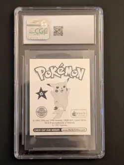 CGC 10 Ash & Pikachu #S2 Merlin 1998-1999 Series 1 Pokemon Sticker Holo Gem Mint - Image 2