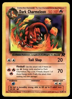 DARK CHARMELEON - 32/82 Uncommon Team Rocket Pokemon Unlimited HP - Image 1