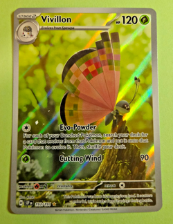 Pokemon TCG Surging Sparks Vivillon 193/191 Illustration Rare Holo Nm - Image 1