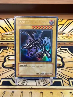Yugioh Rotaugiger Blauer Drache SDJ-G001 1.Auflage ( Miss Print ) - Image 1