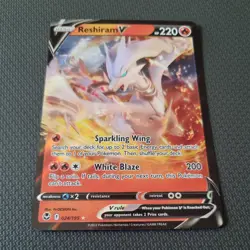 Pokemon TCG Reshiram V Silver Tempest 024/195 Holo Ultra Rare - Image 1