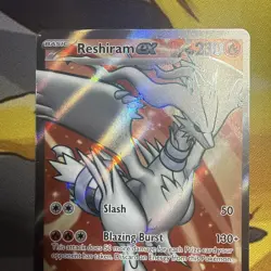 Pokemon TCG Reshiram EX 158/086 Ultra Rare Holo White Flare Card - Image 3