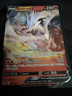 Pokemon TCG Reshiram V Silver Tempest 024/195 Holo Ultra Rare - Image 1
