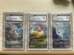 🔥⚡CGC 10 VAPOREON VMAX SWSH182, JOLTEON VMAX SWSH184, FLAREON VMAX SWSH180💦 - Image 2