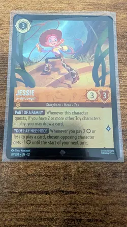2026 Disney Lorcana EN 12 Wilds Unknown Jessie Lively Cowgirl COLD FOIL #20 - Image 1