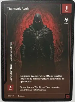 Wonders Of The First: Existence - Titanscale Aegis 66/401 MYTHIC LEGENDARY Item - Image 2
