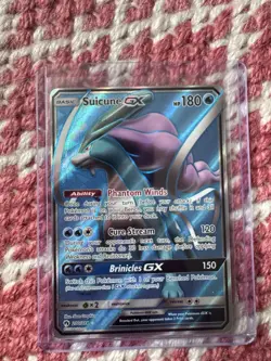 Suicune GX 200/214 Ultra Rare Holo Lost Thunder Pokemon Card - Image 1
