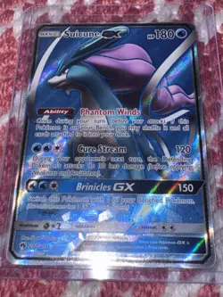 Suicune GX 200/214 Ultra Rare Holo Lost Thunder Pokemon Card - Image 3
