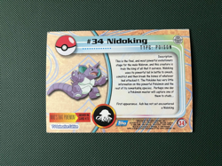 Nidoking #34 Topps TV Animation Series Holo Pokemon Card MP Condition - Image 3