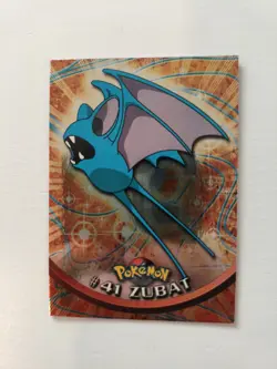 Pokemon Topps - Series 1 Blue Label - Zubat #41 Holo/ Chrome Card - LP/MP - Image 1