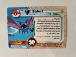 Pokemon Topps - Series 1 Blue Label - Zubat #41 Holo/ Chrome Card - LP/MP - Image 2