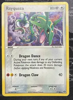 Pokemon TCG Rayquaza Emerald Holo Card 9/106 | LP - Image 1