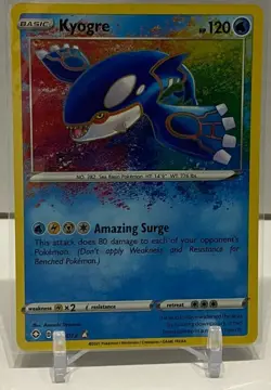 Pokemon - Sword & Shield Shining Fates - Kyogre 021/072 Amazing Rare NM - Image 1