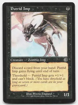 Putrid Imp - NM Near Mint - TOR Torment # 77 - MTG Magic The Gathering Card - Image 1
