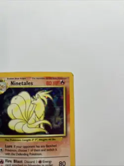 Pokemon TCG Ninetales Base Set 12/102 Holo Unlimited Holo Rare HP - Image 3