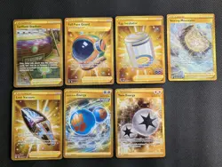 Pokemon tcg Secret Rare Gold bundle 7 cards from swsh Inc evolving skies - Image 1