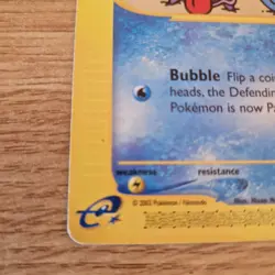 HORSEA - 84/147 - Aquapolis Set - Pokemon Card Lightly Played - Image 2