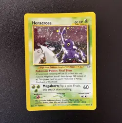 Heracross Neo Genesis Holo Rare 6/111 60 HP English Unlimited Ken Sugimori [NM] - Image 1