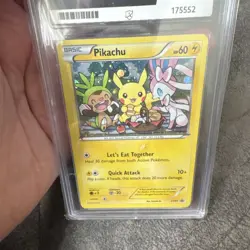 Pikachu Black Star Promo XY95 Holo 2016 Pokemon TCG Ace Grading 5 EX - Image 3