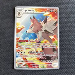 Pokemon TCG Lycanroc Illustration Rare Card 166/159 Journey Together - Image 1