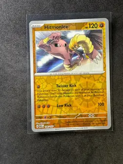 Hitmonlee 106/165 Uncommon 151 Pokemon Reverse Holo Near Mint - Image 1