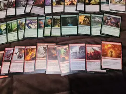 MTG INSTANT CARDS- Lot of 100 CARDS-20RED/20BLACK/20WHITE/20GREEN/20BLUE-NO DOUB - Image 4