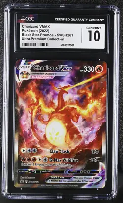 Pokemon Charizard VMAX SWSH261 Black Star Promo Sword & Shield CGC 10 Gem Mint - Image 1