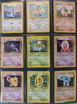 Complete Base Set UK 4th Print Non Holos 17-102 Pokemon Card WOTC TCG 1999 LP-NM - Image 3