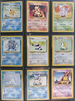 Complete Base Set UK 4th Print Non Holos 17-102 Pokemon Card WOTC TCG 1999 LP-NM - Image 5
