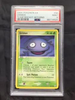 Pokemon Cards: EX Team Rocket Returns Common: Grimer 56/109: PSA 9 - Image 1